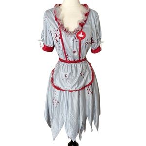 Party King Zombie Nurse Halloween Costume Dress